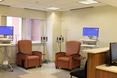 Wilmot Infusion center at Sands Cancer Center