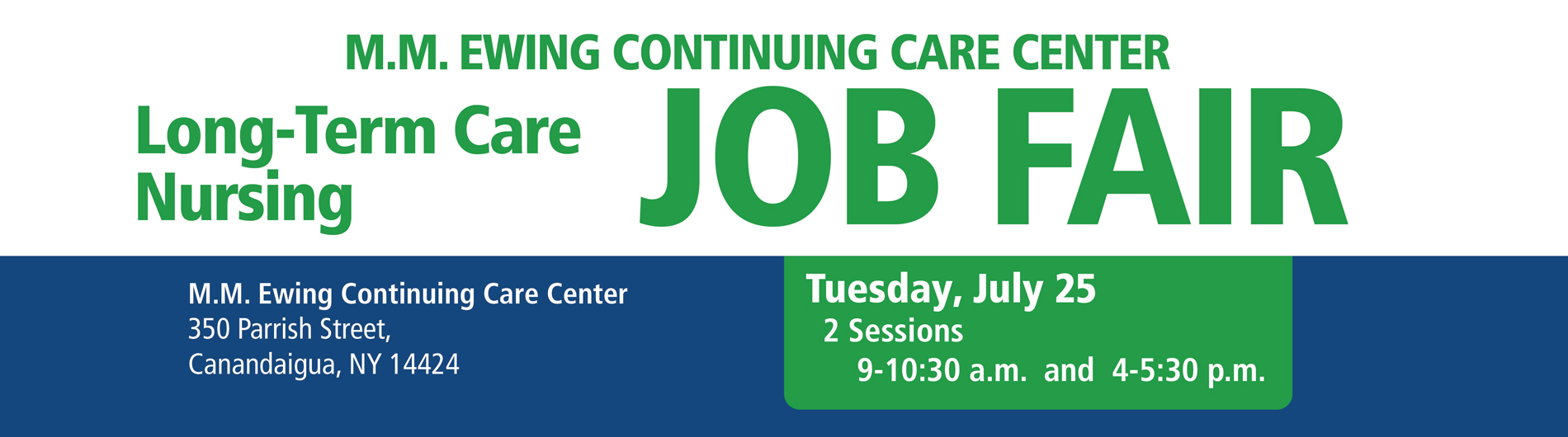 Attend our Job Fair on Tuesday, July 25